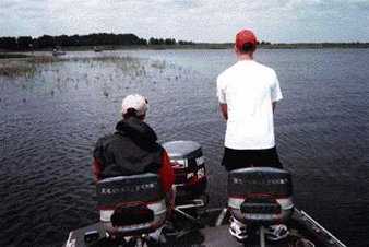 Fishing the grass on Lake Cypress