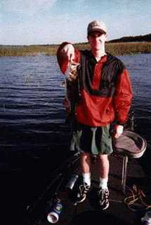 Matt with his first bass